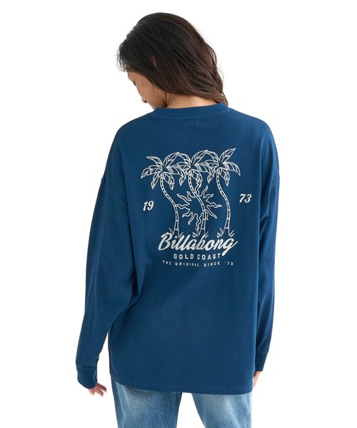 BILLABONG(ビラボン)の「BILLABONG レディース IN THE SUN LS TEE ロンT 【2025年秋冬モデル】/ビラボン調温機能バックプリント長袖ロンT(Tシャツ/カットソー・レディース・グリーン系その他/ネイビー/アイボリー・MEDIUM/LARGE)」の3枚目の写真
