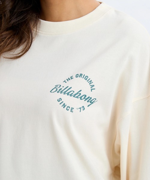 BILLABONG(ビラボン)の「BILLABONG レディース IN THE SUN LS TEE ロンT 【2025年秋冬モデル】/ビラボン調温機能バックプリント長袖ロンT(Tシャツ/カットソー・レディース・グリーン系その他/ネイビー/アイボリー・MEDIUM/LARGE)」の5枚目の写真