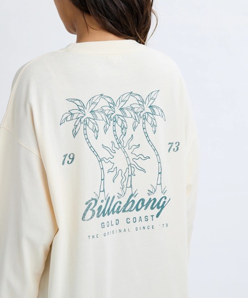 BILLABONG(ビラボン)の「BILLABONG レディース IN THE SUN LS TEE ロンT 【2025年秋冬モデル】/ビラボン調温機能バックプリント長袖ロンT(Tシャツ/カットソー・レディース・グリーン系その他/ネイビー/アイボリー・MEDIUM/LARGE)」の6枚目の写真