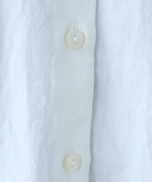 bulle de savon（ビュルデサボン）の「△AMASISオックス タック丸衿ブラウス（シャツ/ブラウス・レディース・ホワイト/ピンク・FREE）」の11枚目の写真