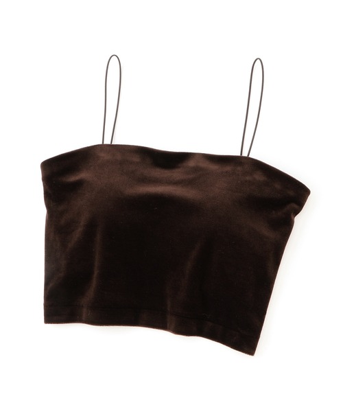 ADAM ET ROPE'（アダムエロペ）の「【EMOELLE】カップ付きベロアキャミソール（キャミソール・レディース・グレー/ブラウン系その他・FREE）」の19枚目の写真