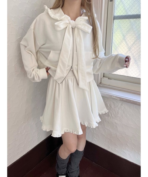 PHILLY（フィリー）の「ビッグリボンフリルパーカー（パーカー・レディース・ホワイト/グレー/ブラック・FREE）」の9枚目の写真