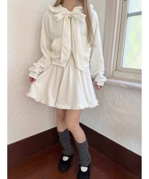 PHILLY（フィリー）の「ビッグリボンフリルパーカー（パーカー・レディース・ホワイト/グレー/ブラック・FREE）」の10枚目の写真