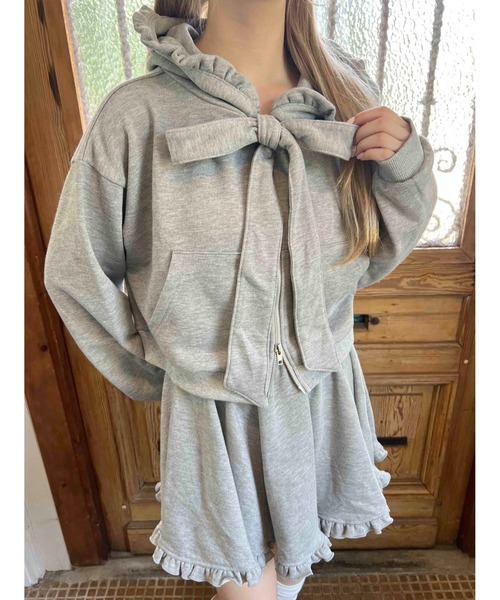 PHILLY（フィリー）の「ビッグリボンフリルパーカー（パーカー・レディース・ホワイト/グレー/ブラック・FREE）」の13枚目の写真