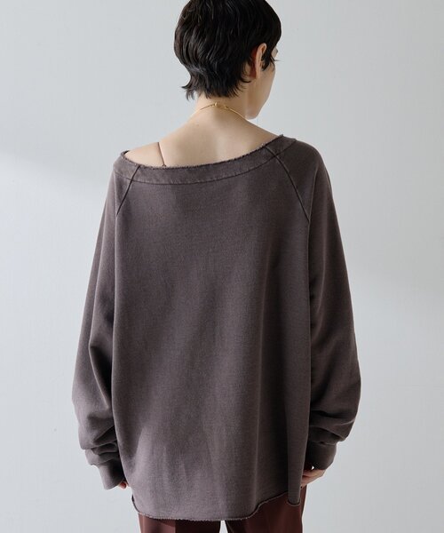 オフショル裏毛プルオーバー（スウェット）｜Whim Gazette