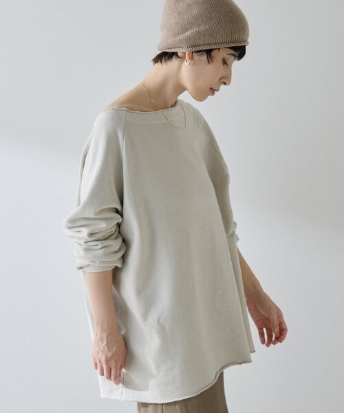 オフショル裏毛プルオーバー（スウェット）｜Whim Gazette