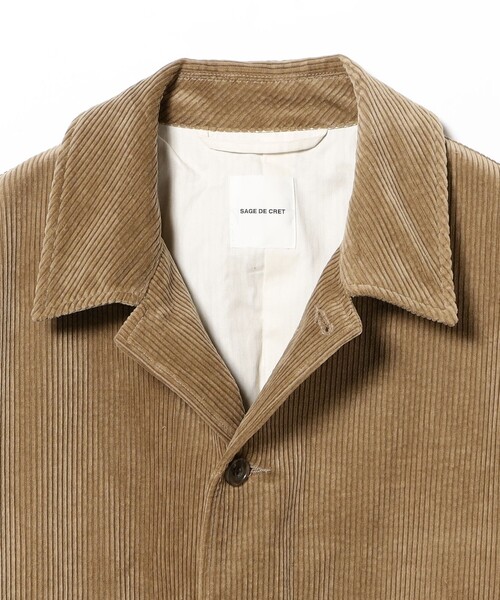 sage de cret（サージュデクレ）の「sage de cret / Corduroy Coverall Jacket（ブルゾン・メンズ・ベージュ・L/S/M）」の3枚目の写真