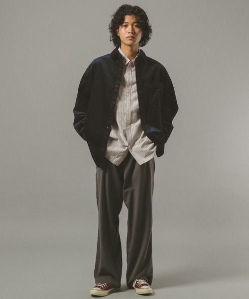 セール】コーデュロイビッグシャツ【セットアップ対応】（シャツ