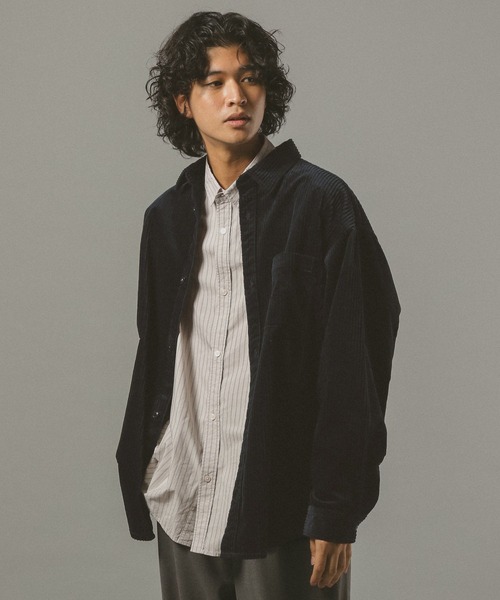 セール】コーデュロイビッグシャツ【セットアップ対応】（シャツ
