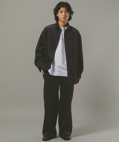 セール】コーデュロイビッグシャツ【セットアップ対応】（シャツ