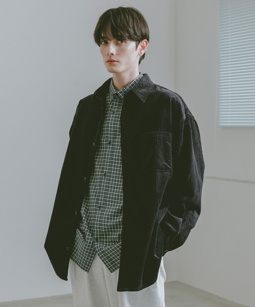 セール】コーデュロイビッグシャツ【セットアップ対応】（シャツ