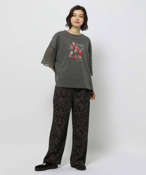 niko and...（ニコアンド）の「ポコットカットイージーパンツ（その他パンツ・レディース・ブラック/ボルドー/ネイビー・FREE）」の4枚目の写真