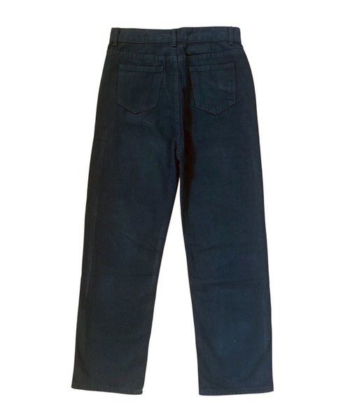 VIBGYOR（ヴィブジョー）の「ストレートワイドデニムパンツ / フルレングス ゆるシルエット ジーンズ(CZ)（デニムパンツ・レディース・ネイビー/ブラウン/ブラック/ブルー・LARGE/MEDIUM）」の22枚目の写真