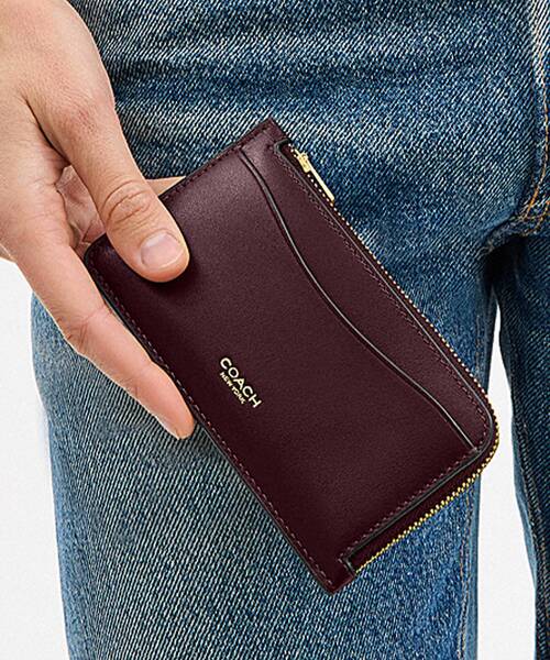 COACH(コーチ)の「ニューヨーク ジップ カード ケース・カラーブロック(カードケース・レディース・レッド系その他・ONE)」の1枚目の写真