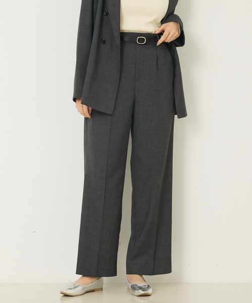 abahouse mavie（アバハウスマヴィ）の「【セットアップ対応】グレンチェックセミワイドパンツ（その他パンツ・レディース・チャコールグレー/ブラウン系その他・40/38/36）」の15枚目の写真