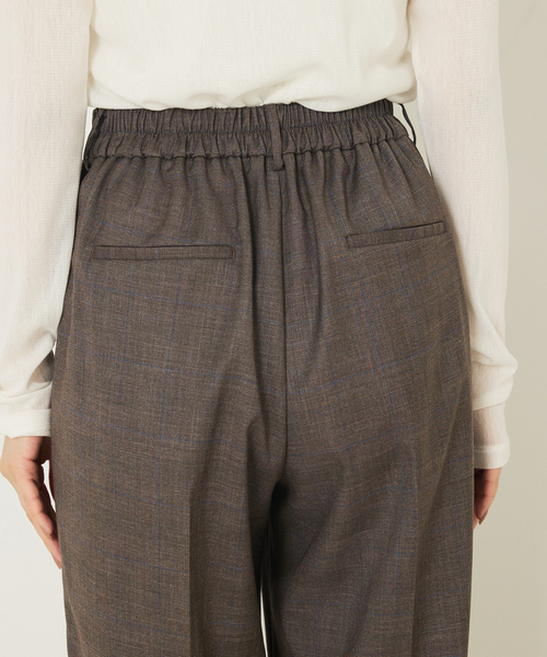 abahouse mavie（アバハウスマヴィ）の「【セットアップ対応】グレンチェックセミワイドパンツ（その他パンツ・レディース・チャコールグレー/ブラウン系その他・40/38/36）」の21枚目の写真