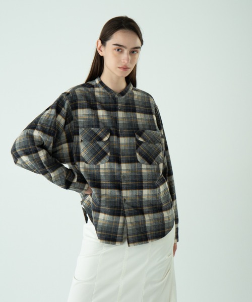 PENDLETON(ペンドルトン)の「ドルマンシャツ(シャツ/ブラウス・レディース・コーラルピンク/グリーン系その他/サックスブルー/ブルー系その他2/アイボリー・ONE SIZE)」の3枚目の写真