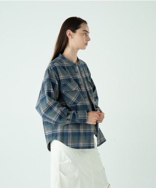 PENDLETON(ペンドルトン)の「ドルマンシャツ(シャツ/ブラウス・レディース・コーラルピンク/グリーン系その他/サックスブルー/ブルー系その他2/アイボリー・ONE SIZE)」の14枚目の写真