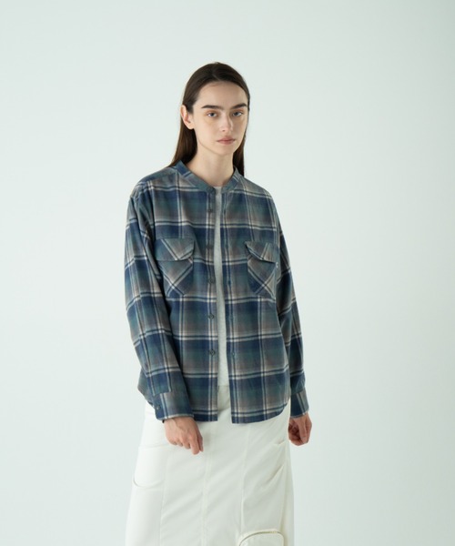 PENDLETON(ペンドルトン)の「ドルマンシャツ(シャツ/ブラウス・レディース・コーラルピンク/グリーン系その他/サックスブルー/ブルー系その他2/アイボリー・ONE SIZE)」の19枚目の写真
