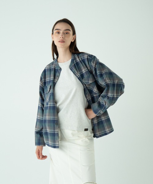 PENDLETON(ペンドルトン)の「ドルマンシャツ(シャツ/ブラウス・レディース・コーラルピンク/グリーン系その他/サックスブルー/ブルー系その他2/アイボリー・ONE SIZE)」の21枚目の写真