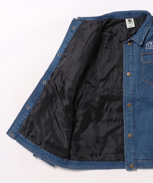 ELEMENT(エレメント)の「ELEMENT/エレメント JEAN CARTER JACKET YOUTH キッズ デニムジャケット BF026-774(その他アウター・キッズ・ブラック/ダークインディゴブルー・130cm/160cm/150cm/140cm)」の4枚目の写真