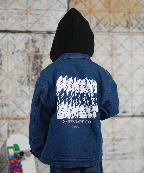 ELEMENT(エレメント)の「ELEMENT/エレメント JEAN CARTER JACKET YOUTH キッズ デニムジャケット BF026-774(その他アウター・キッズ・ブラック/ダークインディゴブルー・130cm/160cm/150cm/140cm)」の10枚目の写真