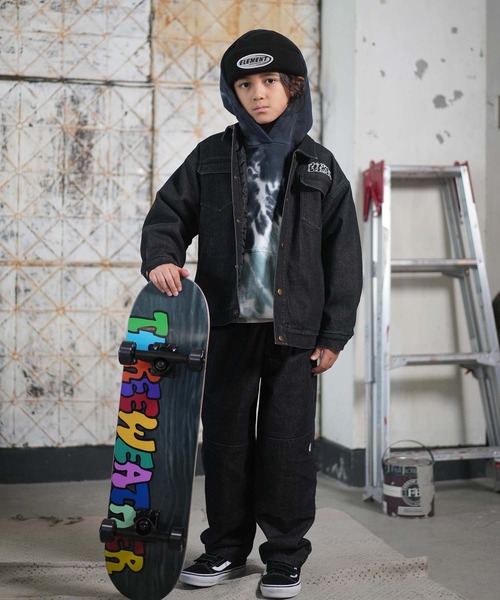 ELEMENT(エレメント)の「ELEMENT/エレメント JEAN CARTER JACKET YOUTH キッズ デニムジャケット BF026-774(その他アウター・キッズ・ブラック/ダークインディゴブルー・130cm/160cm/150cm/140cm)」の6枚目の写真