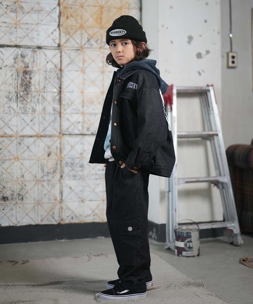 ELEMENT(エレメント)の「ELEMENT/エレメント JEAN CARTER JACKET YOUTH キッズ デニムジャケット BF026-774(その他アウター・キッズ・ブラック/ダークインディゴブルー・130cm/160cm/150cm/140cm)」の8枚目の写真