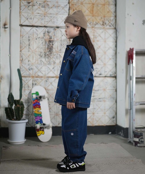 ELEMENT(エレメント)の「ELEMENT/エレメント JEAN CARTER JACKET YOUTH キッズ デニムジャケット BF026-774(その他アウター・キッズ・ブラック/ダークインディゴブルー・130cm/160cm/150cm/140cm)」の12枚目の写真
