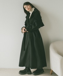 VANNIE U（ヴァニーユー）の「ウールトレンチダブルロングコート（トレンチコート）」