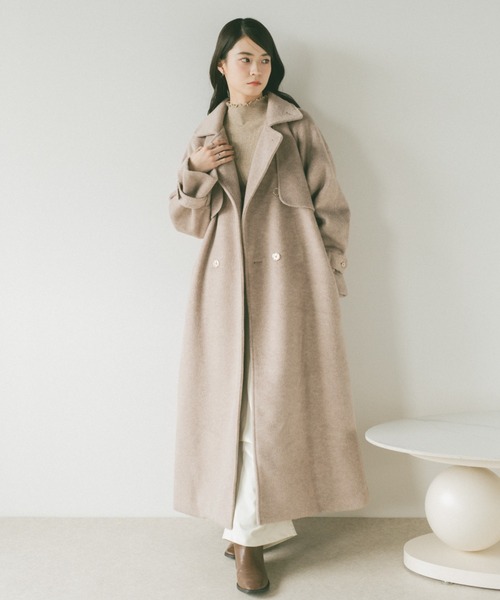 VANNIE U（ヴァニーユー）の「ウールトレンチダブルロングコート