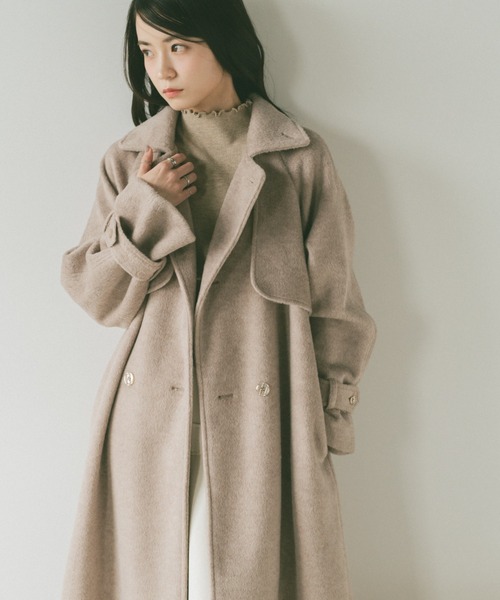VANNIE U（ヴァニーユー）の「ウールトレンチダブルロングコート