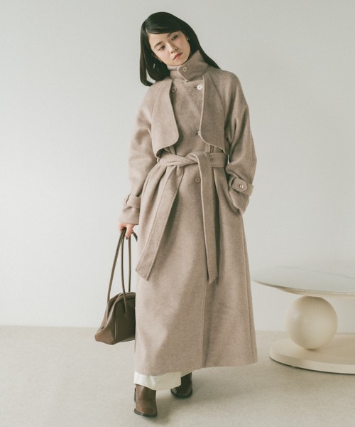 VANNIE U（ヴァニーユー）の「ウールトレンチダブルロングコート