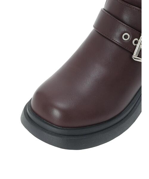 Te chichi TERRASSE（テチチテラス）の「バイカーブーツ《2025autumn catalog item》（その他シューズ・レディース・ブラウン/ブラック・24.5cm/23.5cm）」の9枚目の写真