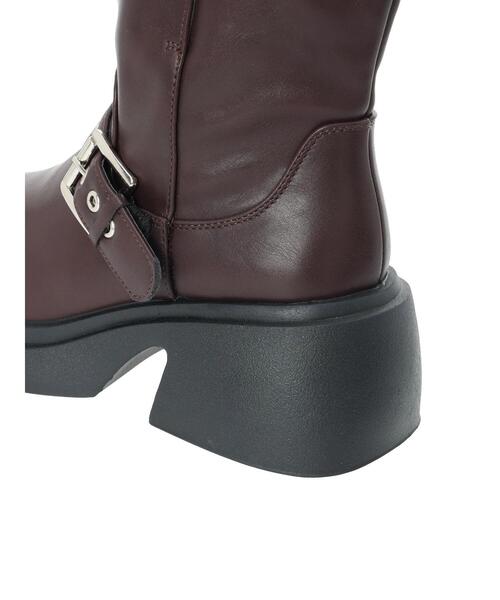 Te chichi TERRASSE（テチチテラス）の「バイカーブーツ《2025autumn catalog item》（その他シューズ・レディース・ブラウン/ブラック・24.5cm/23.5cm）」の3枚目の写真