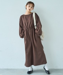 mil | ドロストスウェット 長袖ワンピース【586102】(ワンピース)