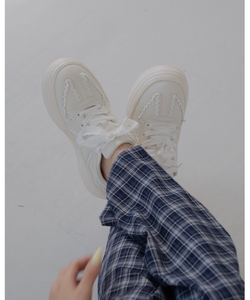JUMELLE（ジュメロ）の「JMプラットフォームスニーカー（スニーカー・レディース・アイボリー・23.0cm/23.5cm/24.0cm/24.5cm）」の12枚目の写真