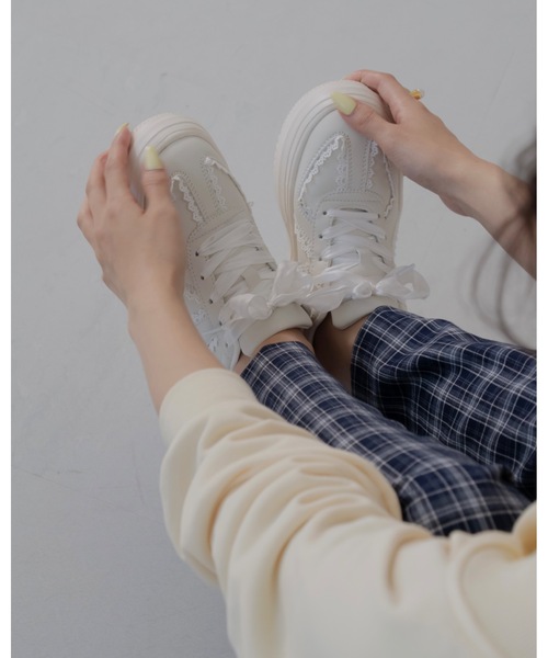 JUMELLE（ジュメロ）の「JMプラットフォームスニーカー（スニーカー・レディース・アイボリー・23.0cm/23.5cm/24.0cm/24.5cm）」の16枚目の写真