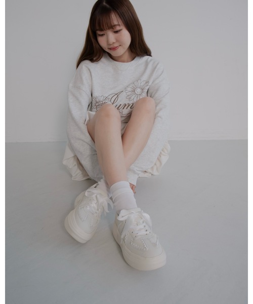 JUMELLE（ジュメロ）の「JMプラットフォームスニーカー（スニーカー・レディース・アイボリー・23.0cm/23.5cm/24.0cm/24.5cm）」の2枚目の写真