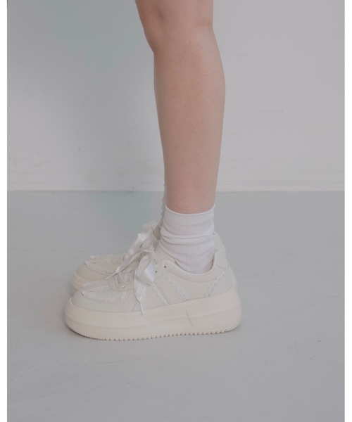 JUMELLE（ジュメロ）の「JMプラットフォームスニーカー（スニーカー・レディース・アイボリー・23.0cm/23.5cm/24.0cm/24.5cm）」の6枚目の写真