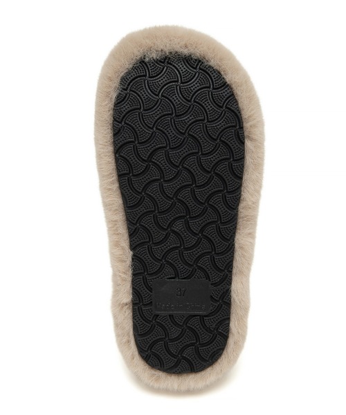 JELLY BEANS（ジェリービーンズ）の「エコファーダブルストラップサンダル(210-56382)JELLY BEANS(ジェリービーンズ)（サンダル・レディース・ベージュ/ダークブラウン・S/M/L/LL）」の9枚目の写真