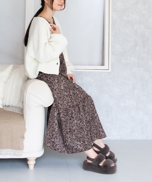 JELLY BEANS（ジェリービーンズ）の「エコファーダブルストラップサンダル(210-56382)JELLY BEANS(ジェリービーンズ)（サンダル・レディース・ベージュ/ダークブラウン・S/M/L/LL）」の14枚目の写真