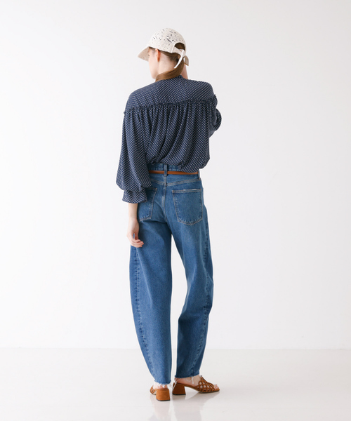 DESIGNWORKS(デザインワークス)の「ドットプリントブラウス(シャツ/ブラウス・レディース・ネイビー・38)」の5枚目の写真