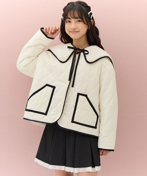 セール】ボア×キルティング リバーシブル中綿ジャケット（ブルゾン