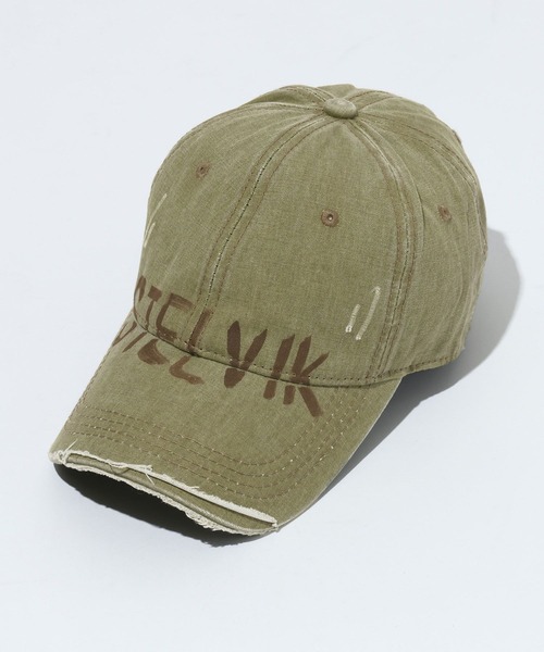 JEANASIS（ジーナシス）の「ペイントロゴCAP/593730（キャップ・レディース・カーキ/ブラック/レオパード・FREE）」の2枚目の写真