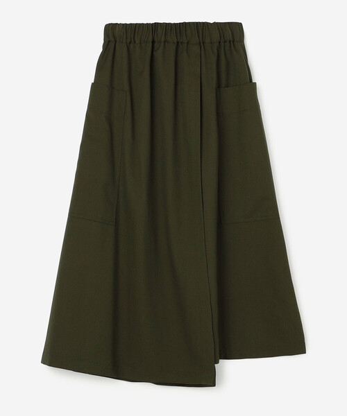 nicholson&nicholson（ニコルソンアンドニコルソン）の「nicholson & nicholson |〈別注〉ラップスカート WOMEN（スカート・レディース・グレー/ブラック/カーキ・38）」の3枚目の写真