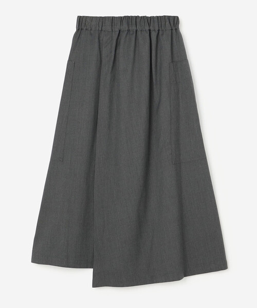 nicholson&nicholson（ニコルソンアンドニコルソン）の「nicholson & nicholson |〈別注〉ラップスカート WOMEN（スカート・レディース・グレー/ブラック/カーキ・38）」の9枚目の写真