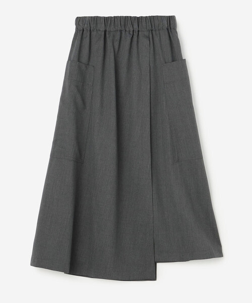 nicholson&nicholson（ニコルソンアンドニコルソン）の「nicholson & nicholson |〈別注〉ラップスカート WOMEN（スカート・レディース・グレー/ブラック/カーキ・38）」の15枚目の写真