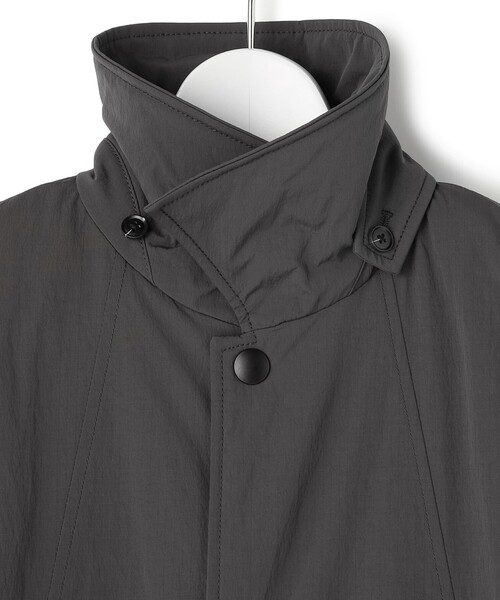 WOMEN】パデットリップストップ ステンカラーコート（ステンカラー