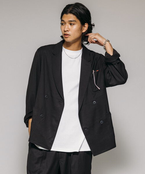 RED KAP（レッドキャップ）の「RED KAP/レッドキャップ 別注 SMU KP-10 SETUP TR DOUBLE JACKET/リラックスフィット/【セットアップ対応】（テーラードジャケット・メンズ・チャコールグレー/ブラック/その他13・MEDIUM/SMALL/LARGE）」の2枚目の写真